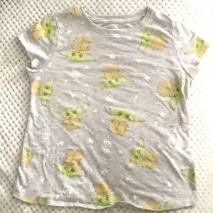 Girls Star Wars Baby Yoda Tee Size XL